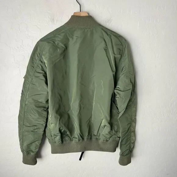 Alpha Industries MA 1 Bomber Flight Military Style Jacket Large